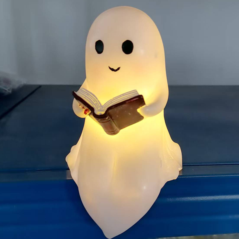 Diy Halloween Electronics - Novo bonito fantasma leitura livro lâmpada