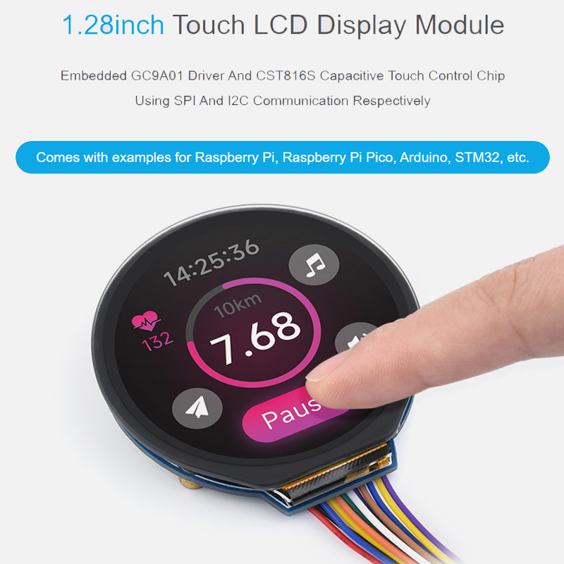 I2C Lcd Display - 1.28 Polegada módulo de exibição lcd