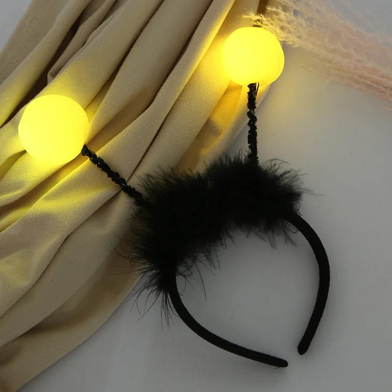 Diy Halloween Electronics - Piscando pena abelha antena bola led