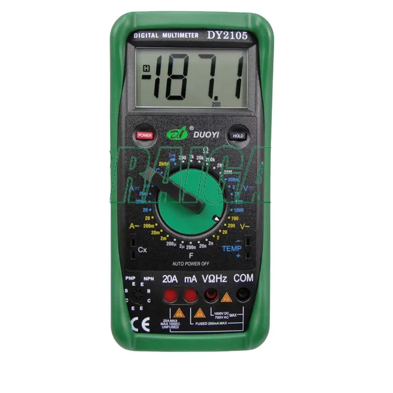Multimeter Digital - Multímetro digital DY2105 com mecanismo mecânico
