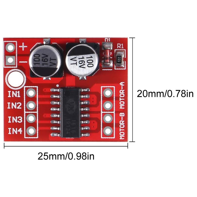 Módulo de driver de motor dc m - L298N Motor Driver avaliação e preço