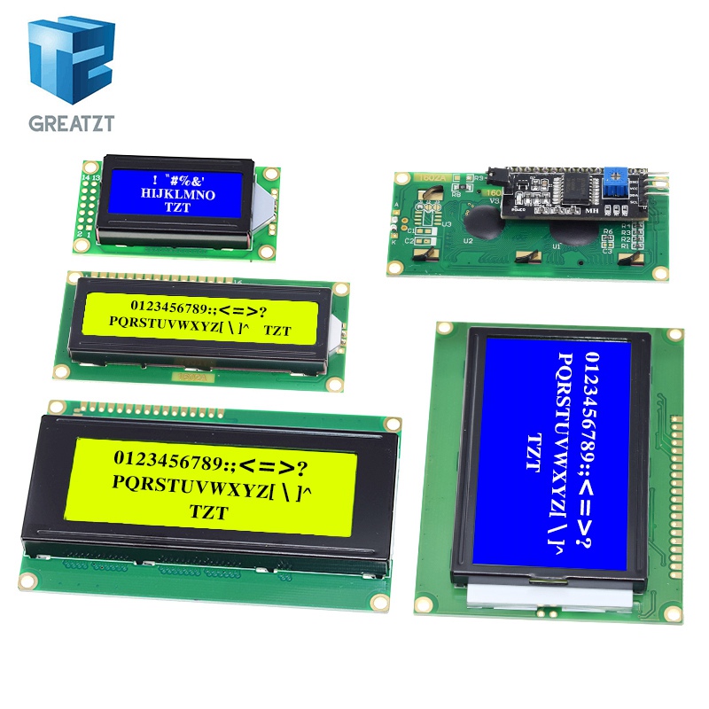 Módulo lcd tela azul verde par - I2C Lcd Display avaliação e preço
