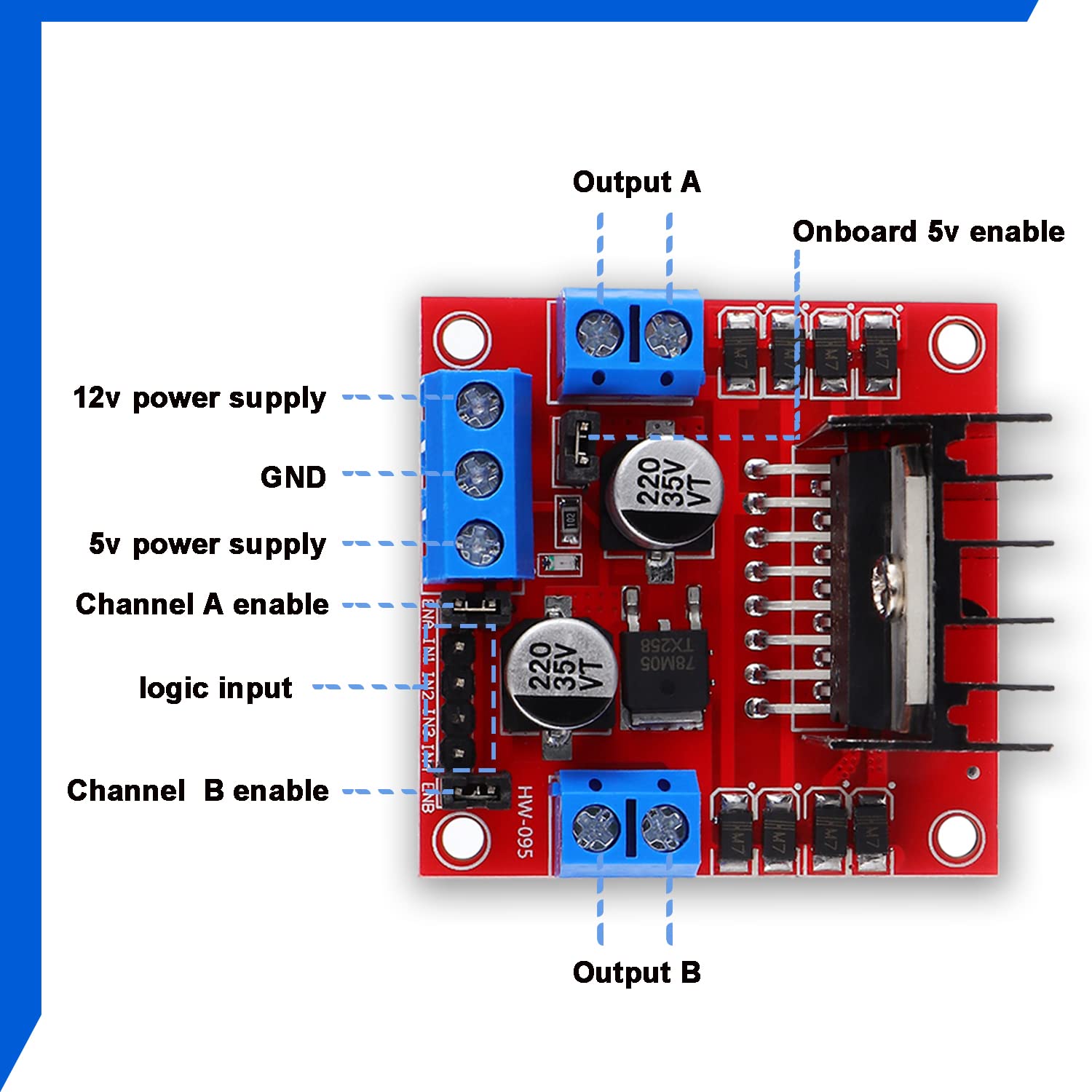 Placa controladora de acioname - L298N Motor Driver avaliação e preço