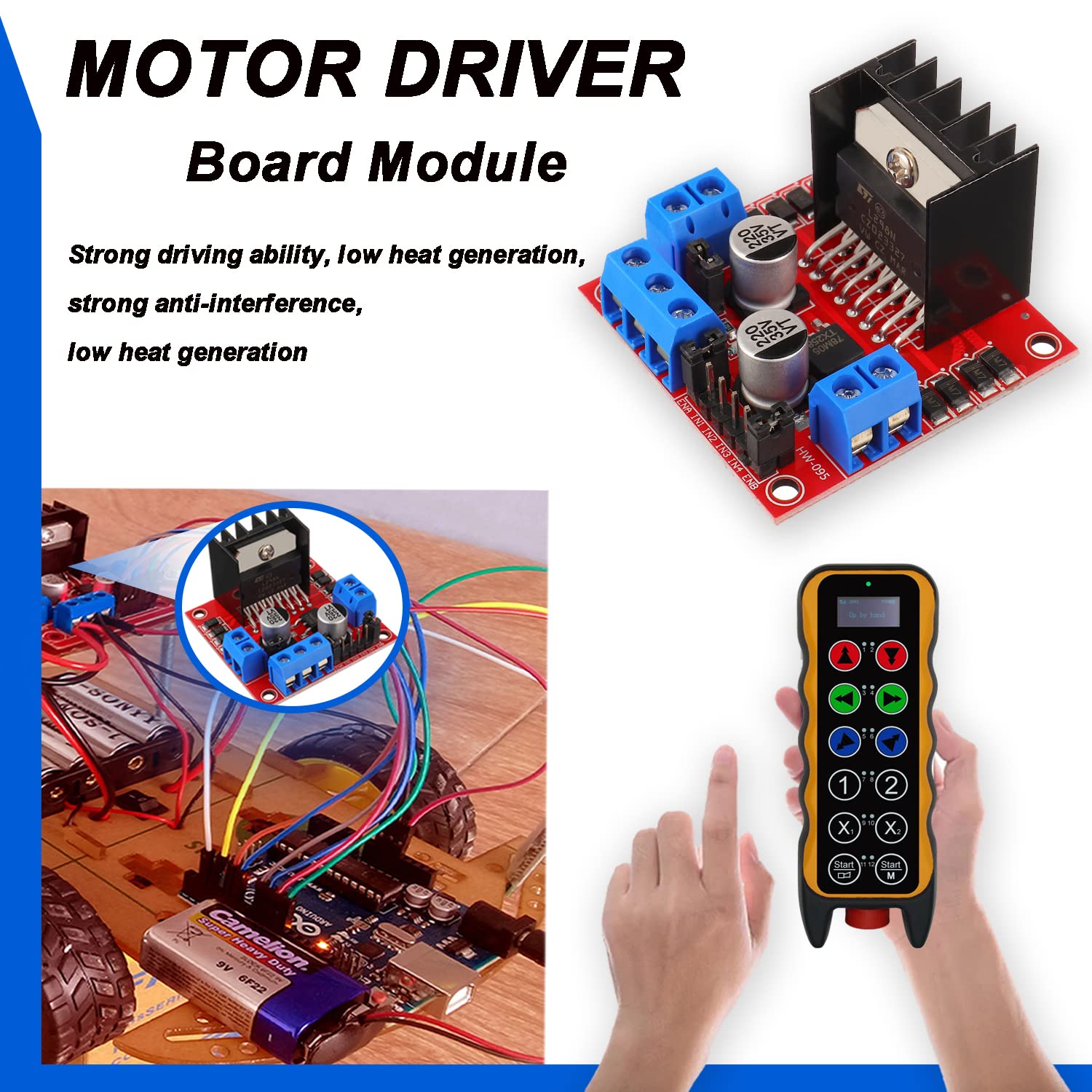 Placa controladora de acioname - L298N Motor Driver avaliação e preço