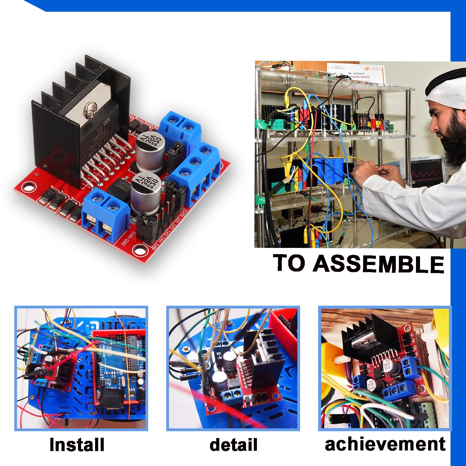 Placa controladora de acioname - L298N Motor Driver avaliação e preço