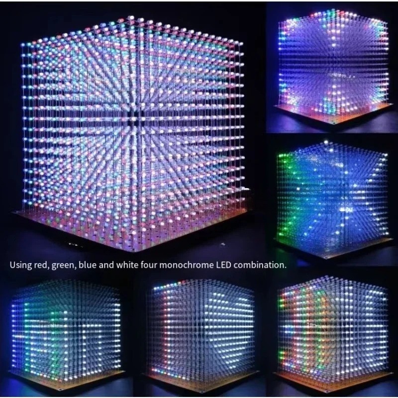 3 D16mini Light Cube Kit 16x16 - Diy Electronics avaliação e preço