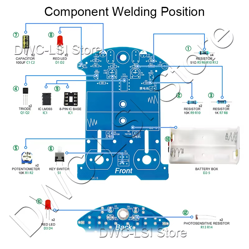 Prática de solda aprendizagem  - Diy Electronics Projects For Beginners avaliação e preço