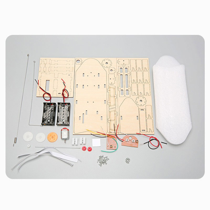 Barco RC de madeira com contro - Diy Boat Electronics avaliação e preço