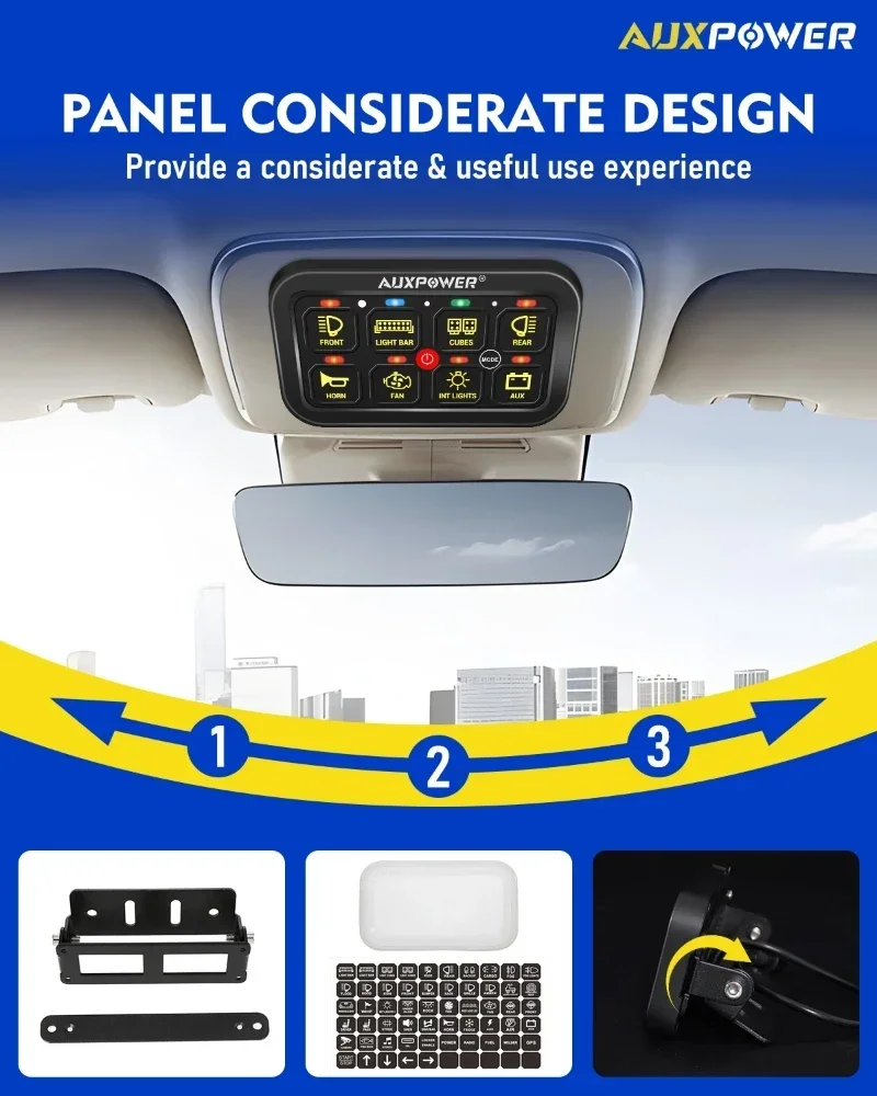 Painel de controle on-off de l - Diy Marine Electronics avaliação e preço