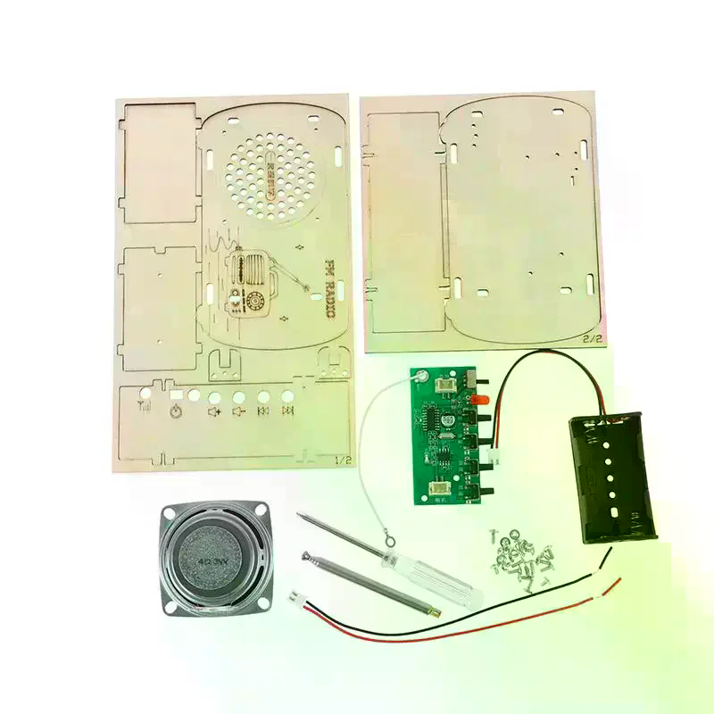 Kit de Rádio FM de Madeira DIY - Diy Electronics Projects For Students avaliação e preço