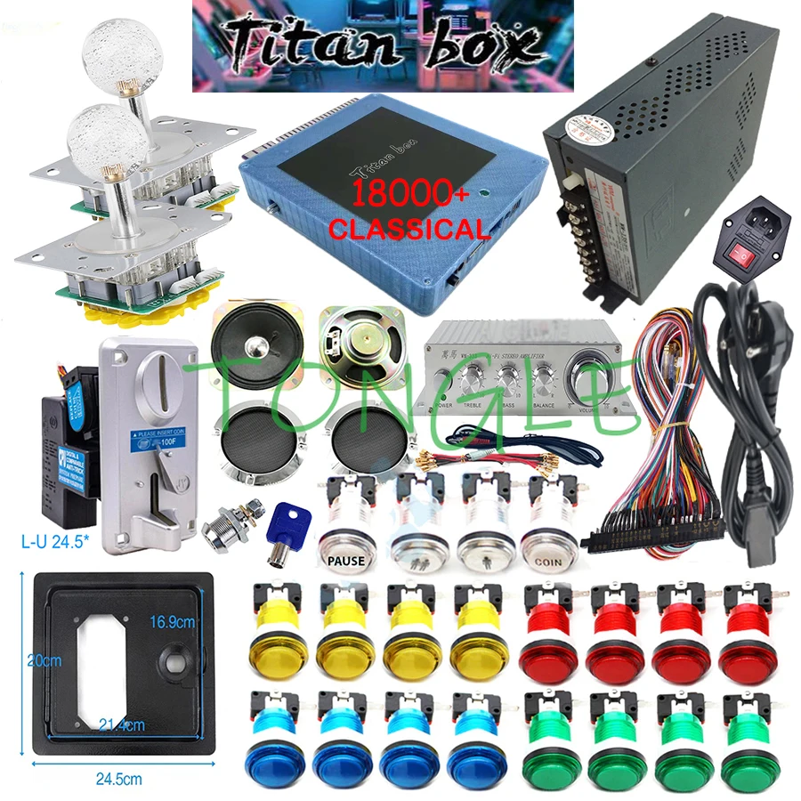 2 jogadores caixa titan 18000  - Diy Electronics Game avaliação e preço