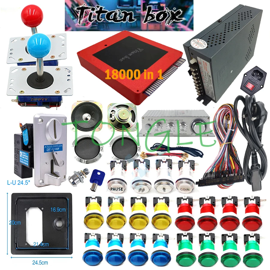 2 jogadores caixa titan 18000  - Diy Electronics Game avaliação e preço