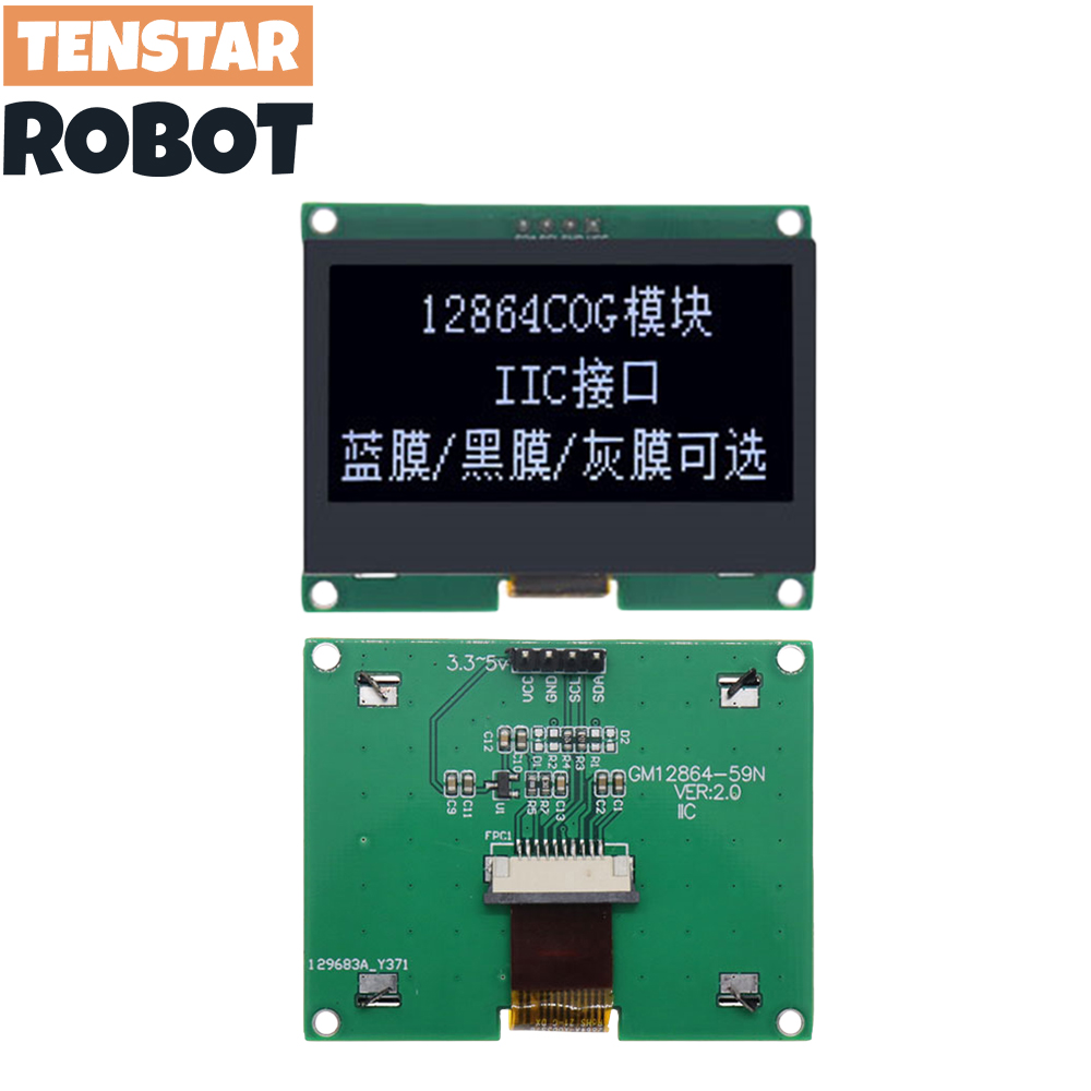 Tenstar 12864-59n iic 4p módul - I2C Lcd Display avaliação e preço