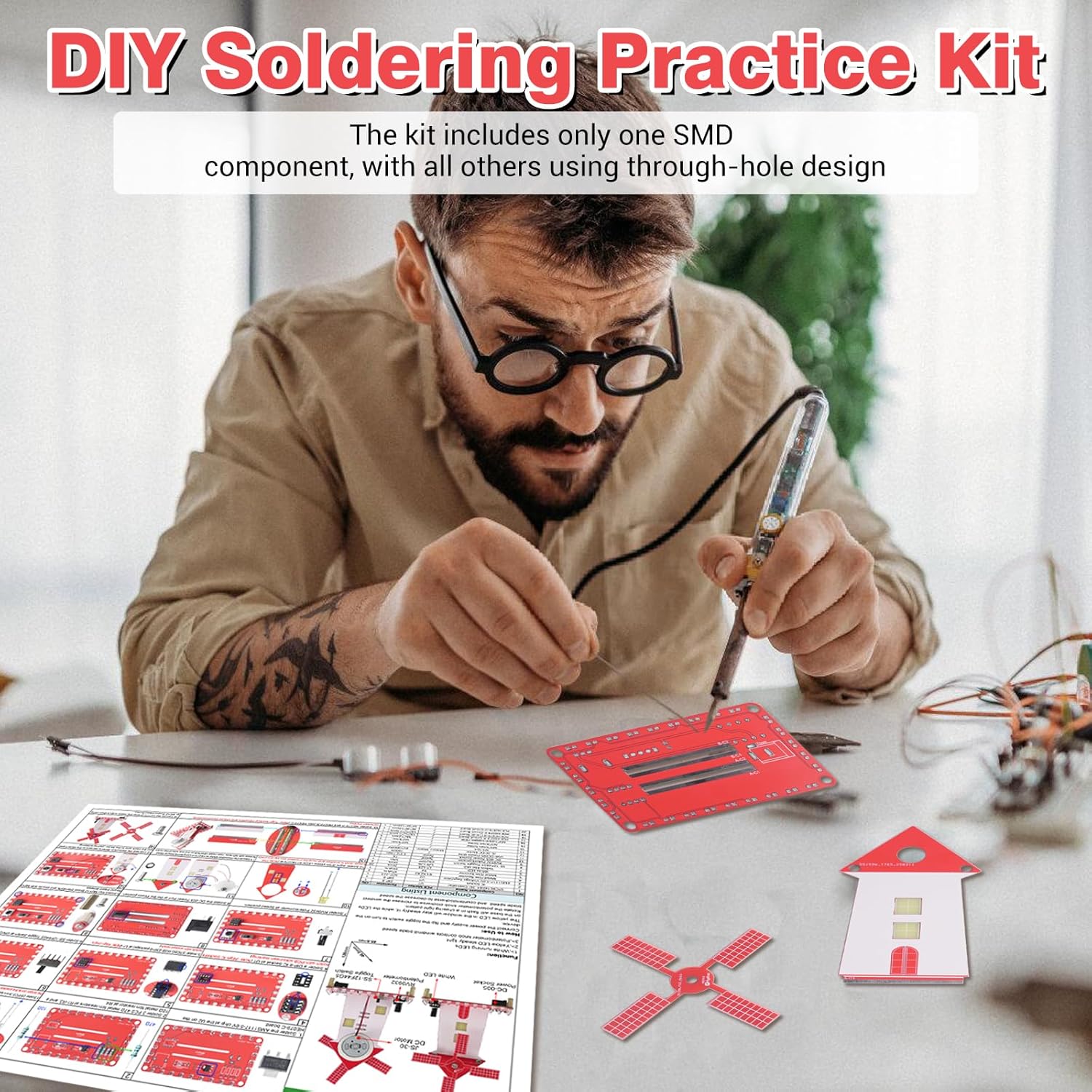 Kit de prática de solda de moi - Diy Electronics Projects For Beginners avaliação e preço
